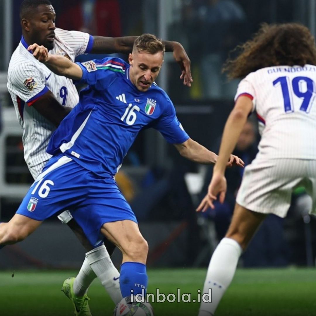 Hasil UEFA Nations League Italia Vs Perancis