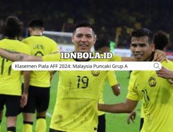 Klasemen Piala AFF 2024: Malaysia Puncaki Grup A