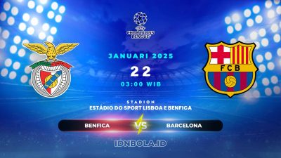 Prediksi Skor Pertandingan Benfica vs Barcelona,Liga Champions UEFA