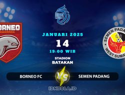 Prediksi Skor Borneo vs Semen Padang Duel Sengit di Liga 1