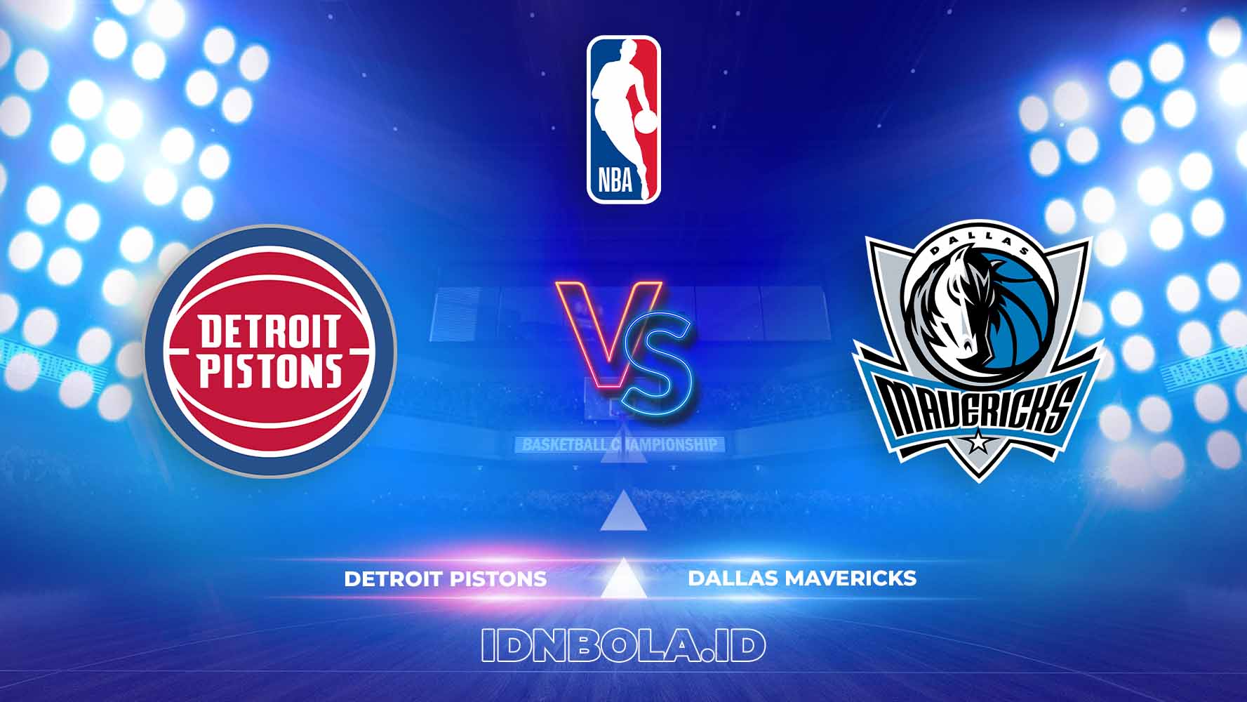 Prediksi Skor Detroit Pistons vs Dallas Mavericks, NBA