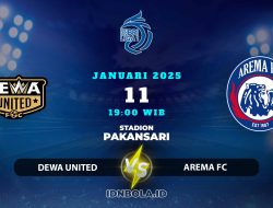 Prediksi Skor Dewa United vs Arema di Liga 1