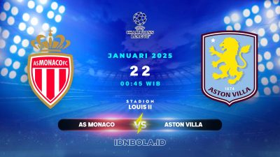 Prediksi Skor Pertandingan Monaco vs Aston Villa, Liga Champions UEFA