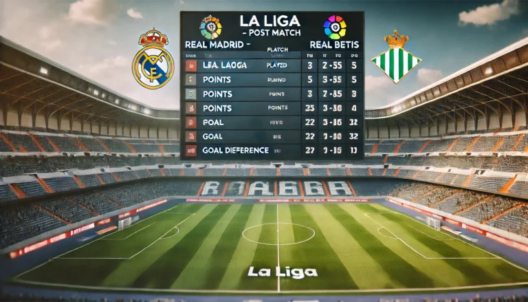 klasemen real madrid vs real betis