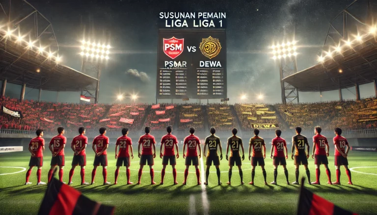 susunan pemain psm makassar vs dewa united