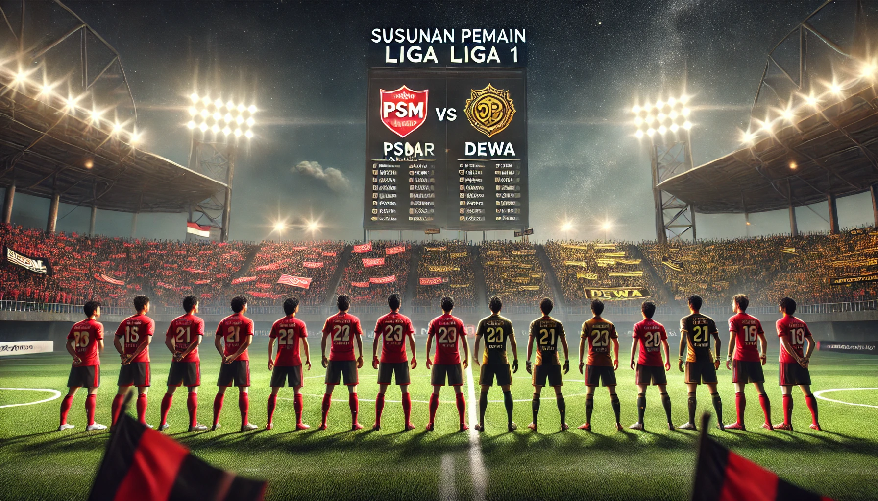 susunan pemain psm makassar vs dewa united