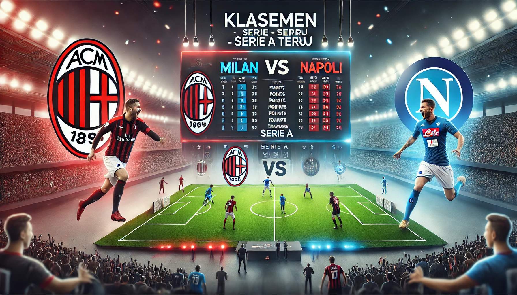 Klasemen Ac Milan vs Napoli