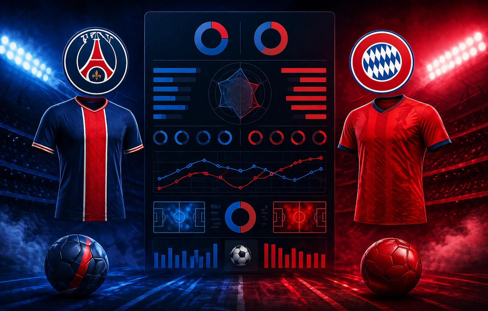 Statistik PSG vs Bayern Munich