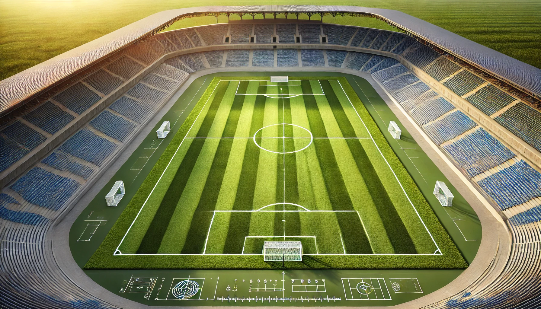 panjang lapangan sepak bola standar fifa
