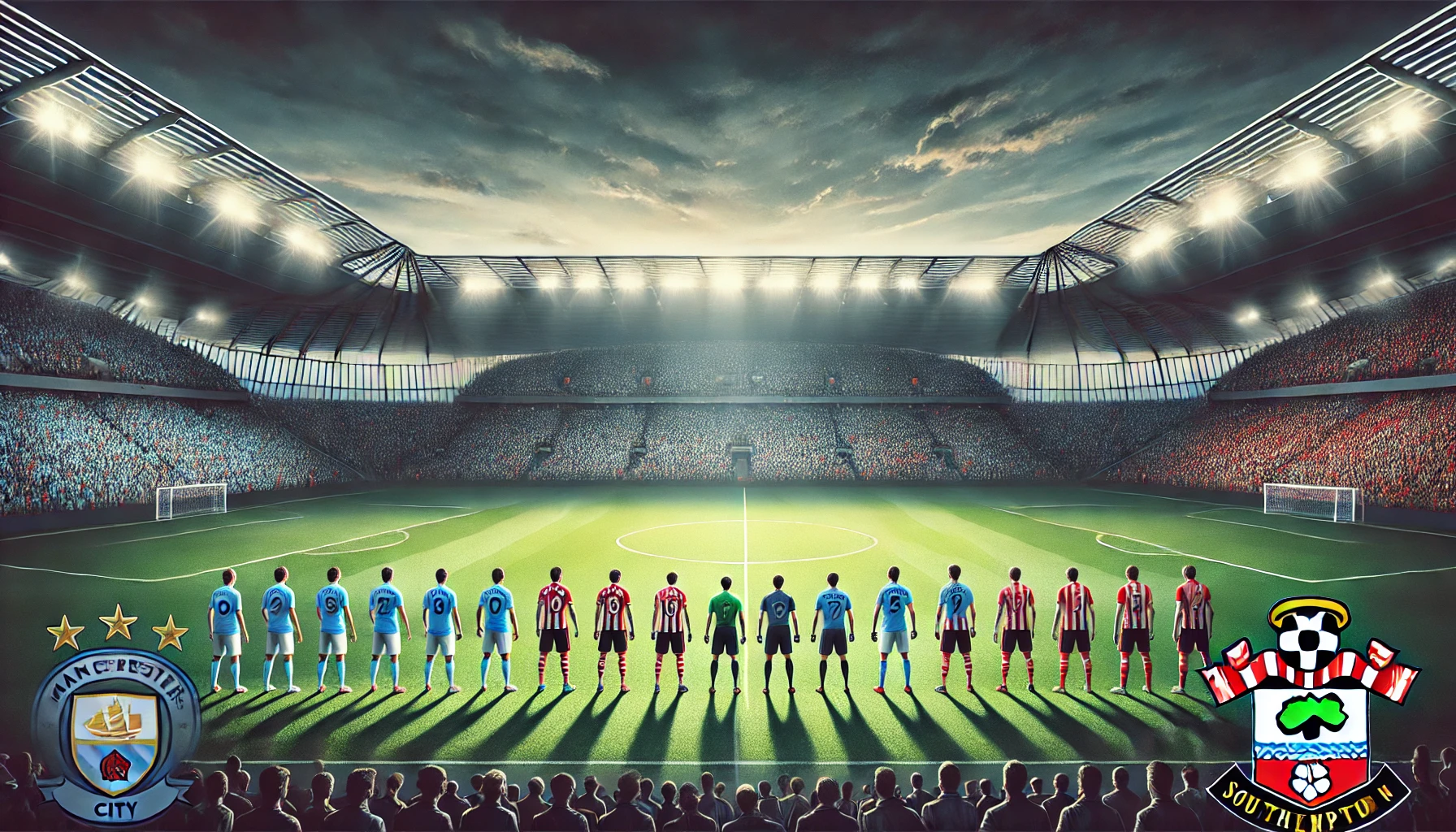 susunan pemain man city vs southampton