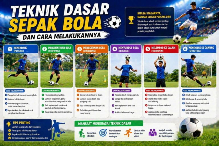 Teknik Dasar Sepak Bola Dan Cara Melakukannya