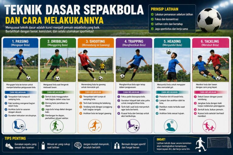 Teknik Dasar Sepakbola Dan Cara Melakukannya
