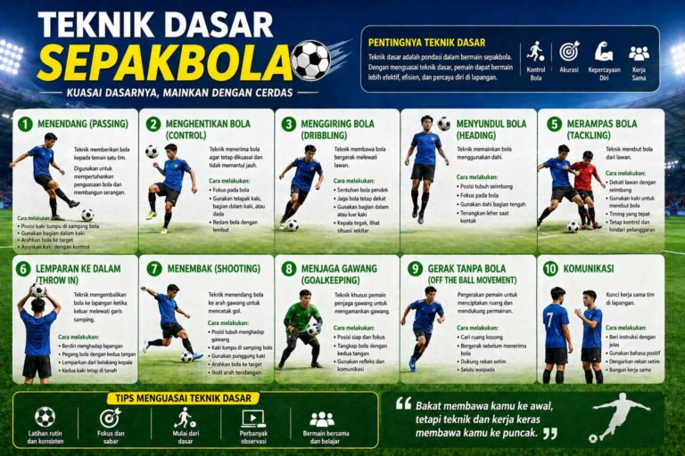 Teknik Dasar Sepakbola Dan Penjelasannya