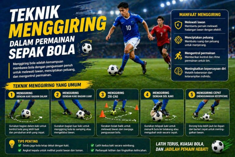 Teknik Menggiring Dalam Permainan Sepak Bola