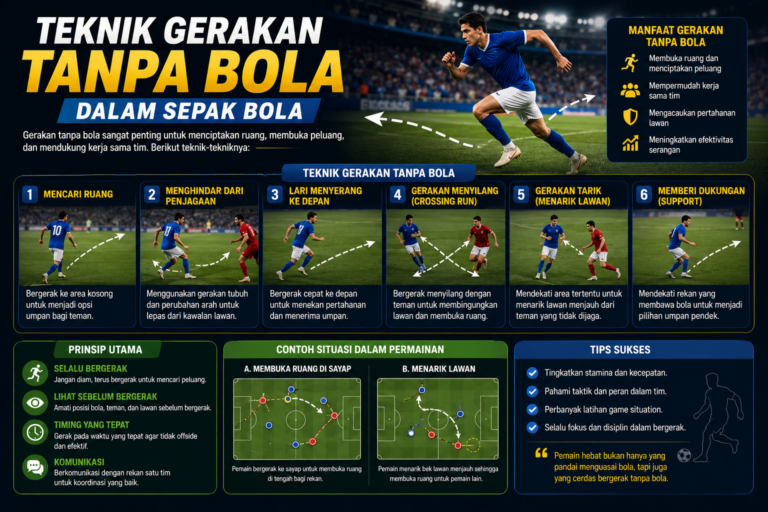 Teknik Gerakan Tanpa Bola Dalam Sepak Bola