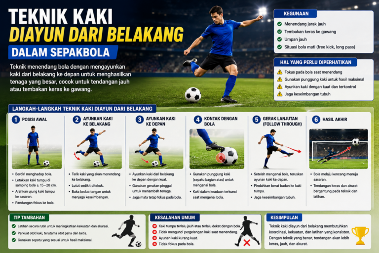 Teknik Kaki Diayun Dari Belakang
