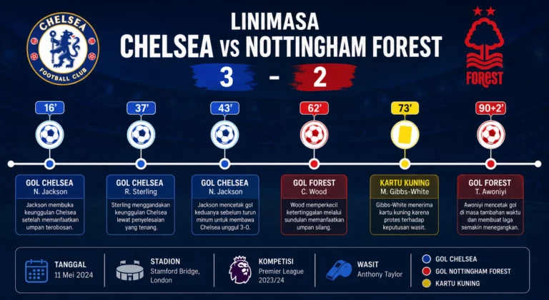 Linimasa Chelsea vs Nottingham Forest