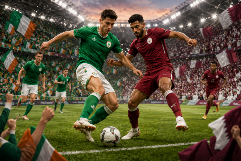 Pertandingan Persahabatan Irlandia Vs Qatar