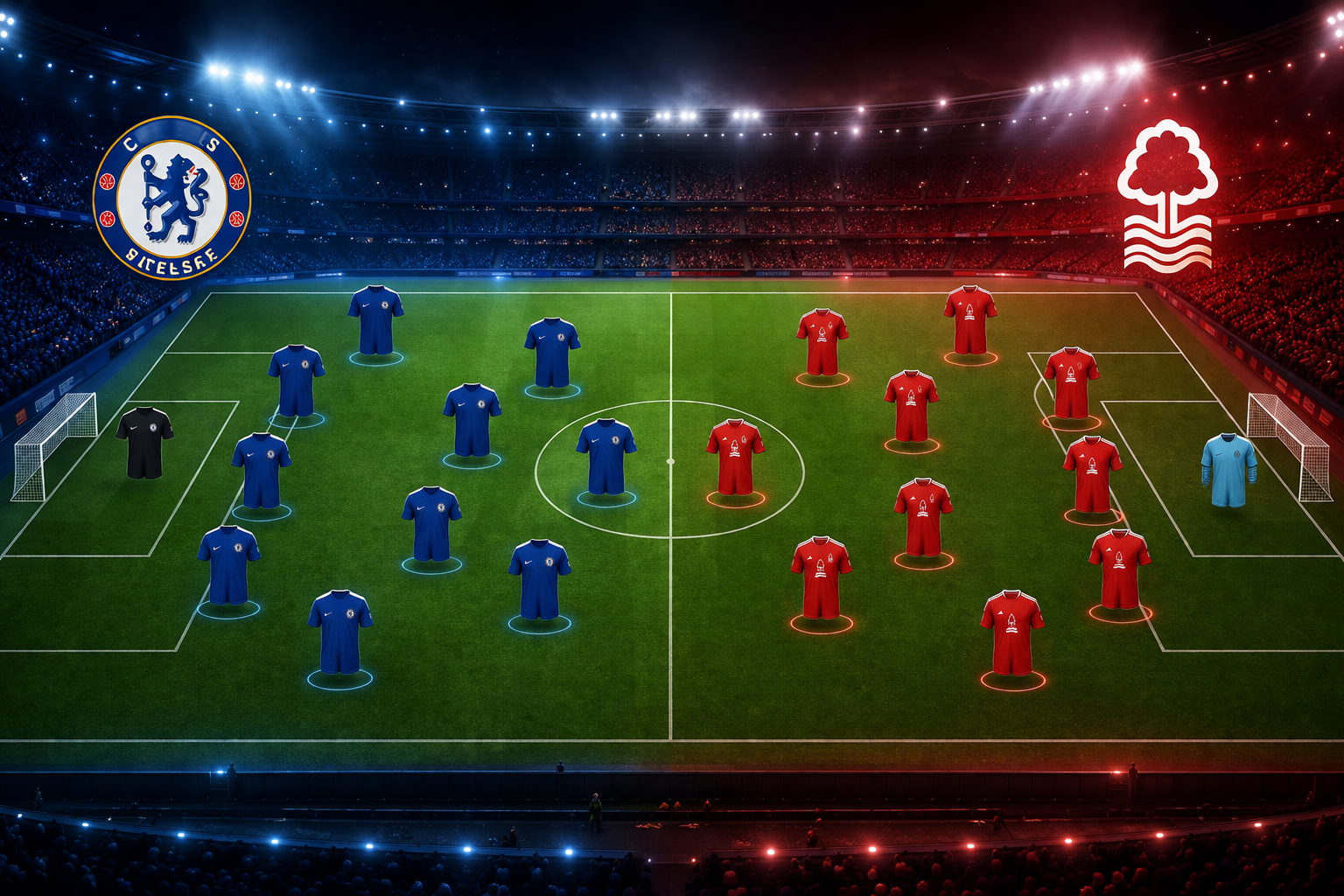 Prediksi Line Up Chelsea vs Nottingham Forest