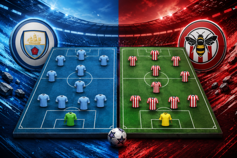 Prediksi Susunan Pemain Manchester City vs Brentford