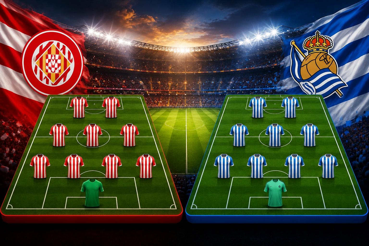 Prediksi dan Susunan Girona vs Real Sociedad