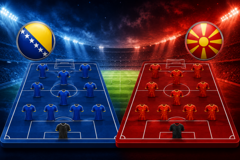 Prediksi dan Susunan Pemain Bosnia-Herzegovina vs North Macedonia