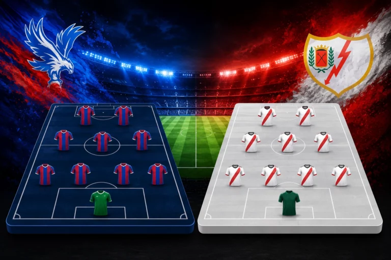 Prediksi dan Susunan Pemain Crystal Palace vs Rayo Vallecano