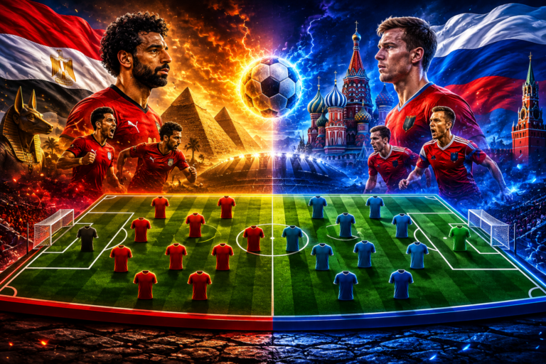 Prediksi dan Susunan Pemain Egypt vs Russia