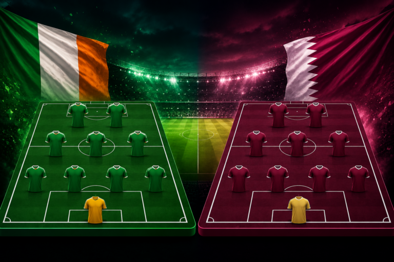 Prediksi dan Susunan Pemain Republic of Ireland vs Qatar