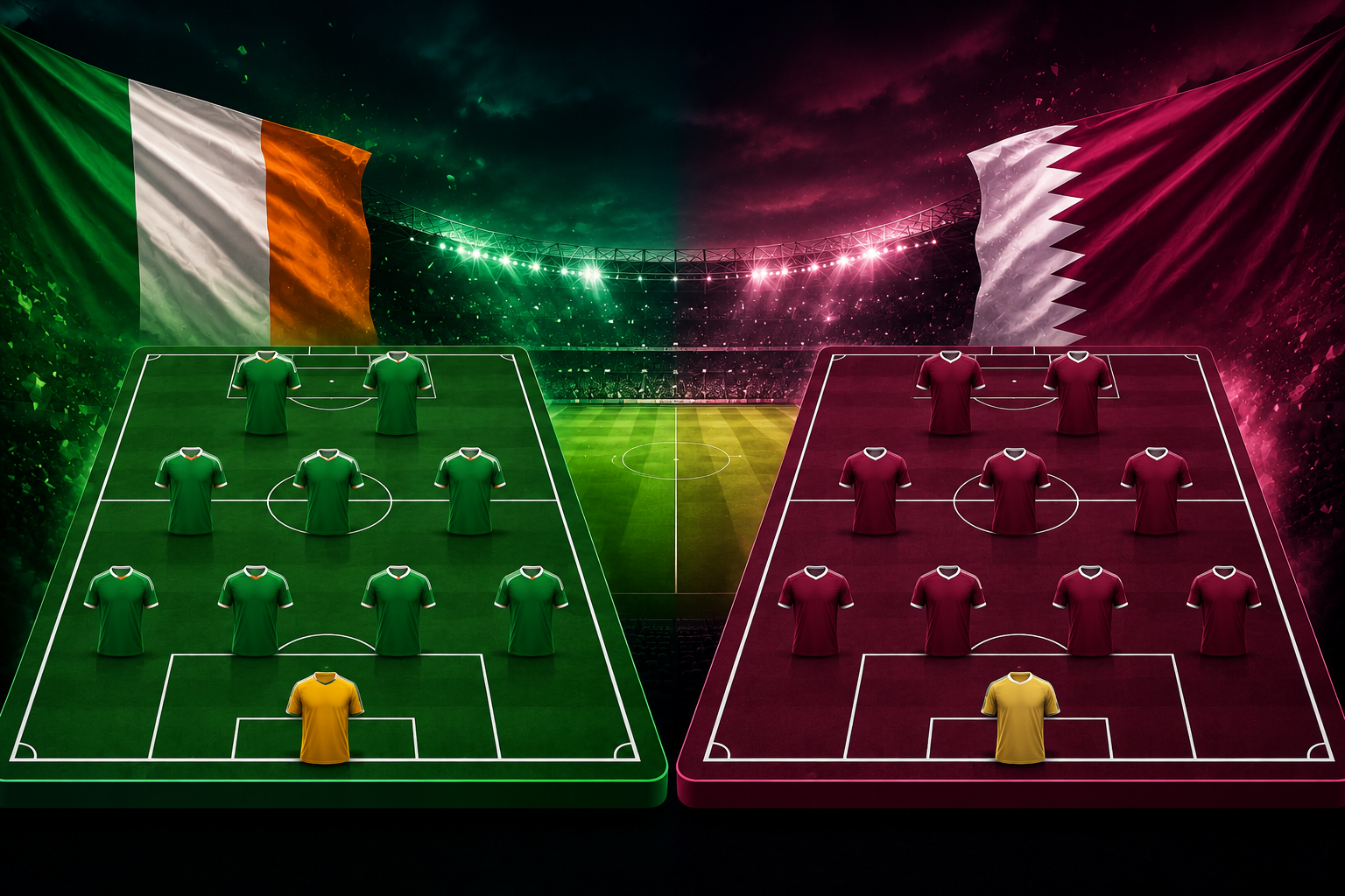 Prediksi dan Susunan Pemain Republic of Ireland vs Qatar