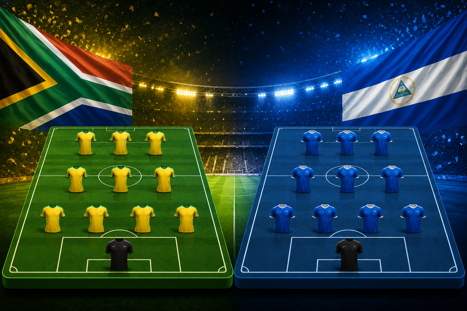 Prediksi dan Susunan Pemain South Africa vs Nicaragua