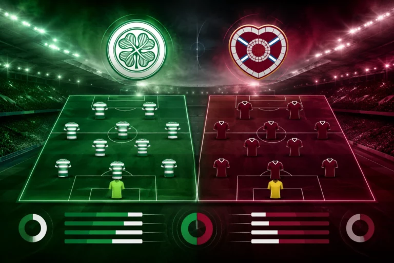 Statistik dan Susunan Pemain Celtic vs Hearts