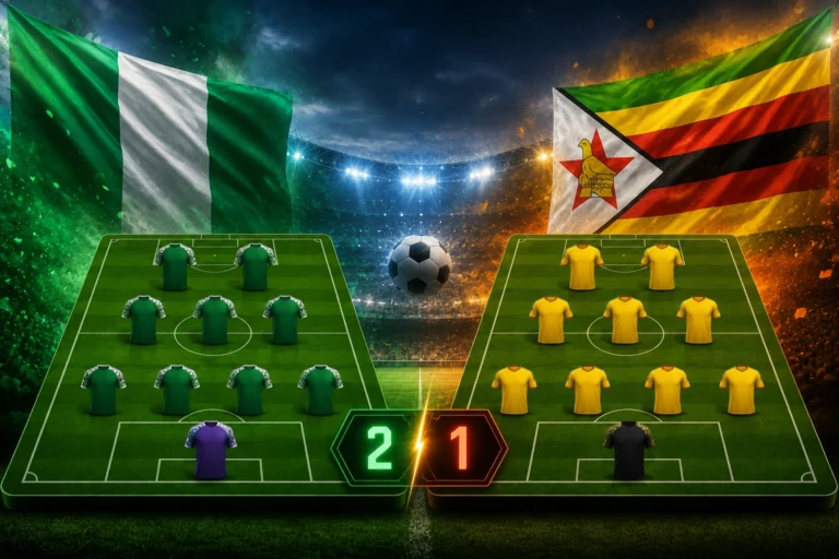 Susunan Pemain dan Prediksi Skor Nigeria vs Zimbabwe