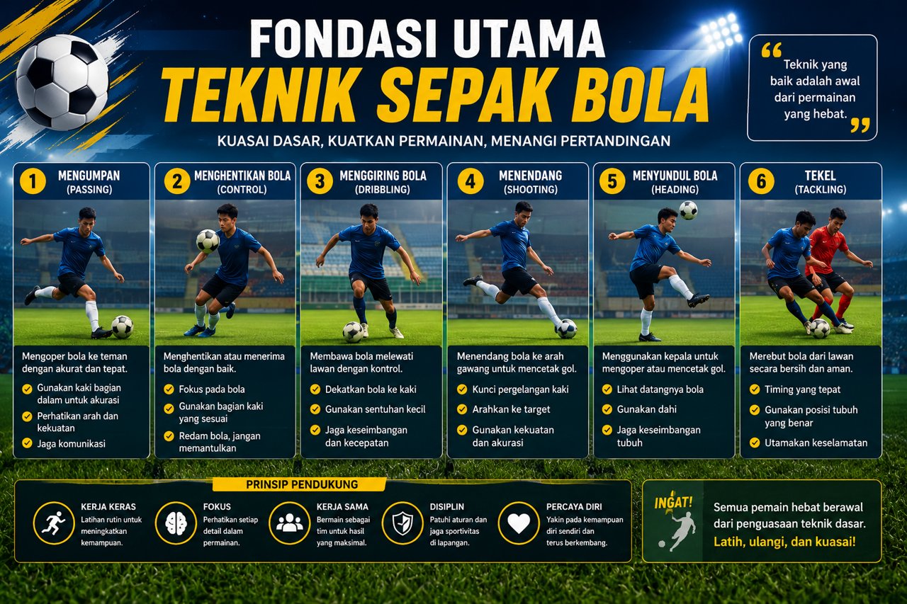 Fondasi Utama Teknik Sepak Bola