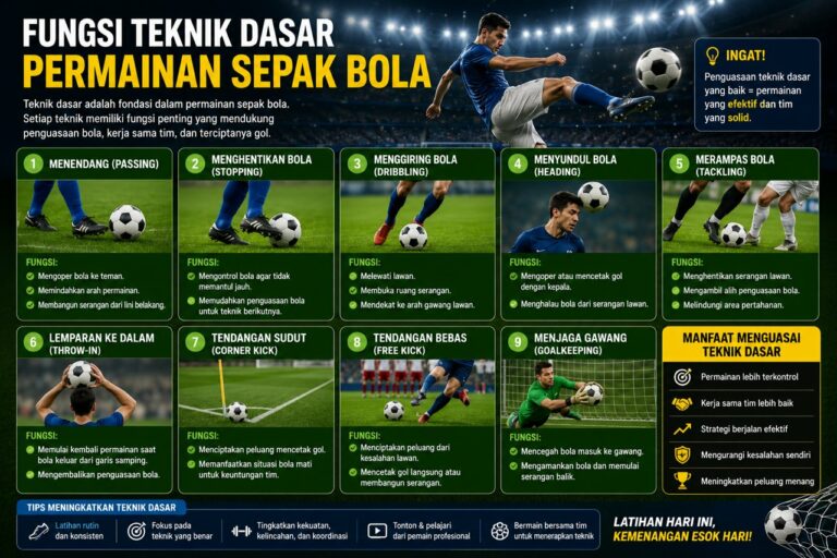 Fungsi Teknik Dasar Permainan Sepak Bola