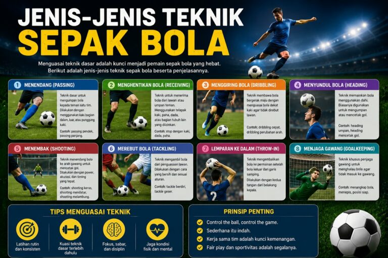 Jenis Jenis Teknik Sepak Bola