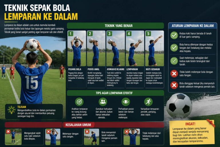 Teknik Sepak Bola Lemparan Ke Dalam