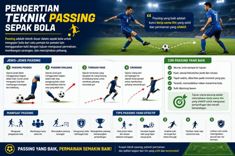 Pengertian Teknik Passing Sepak Bola