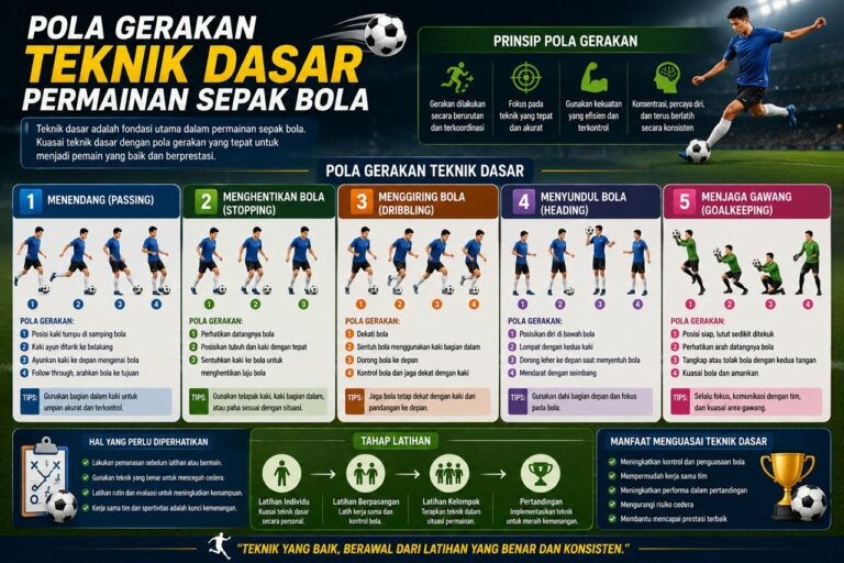 Pola Gerakan Teknik Dasar Permainan Sepak Bola