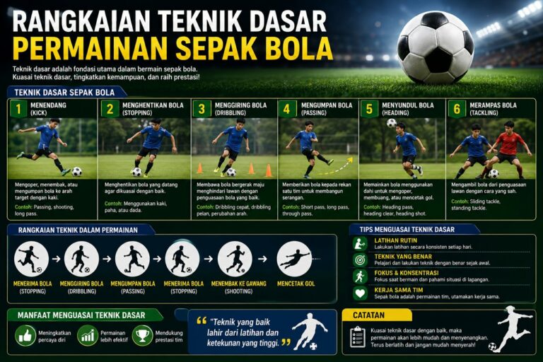 Rangkaian Teknik Dasar Permainan Sepak Bola