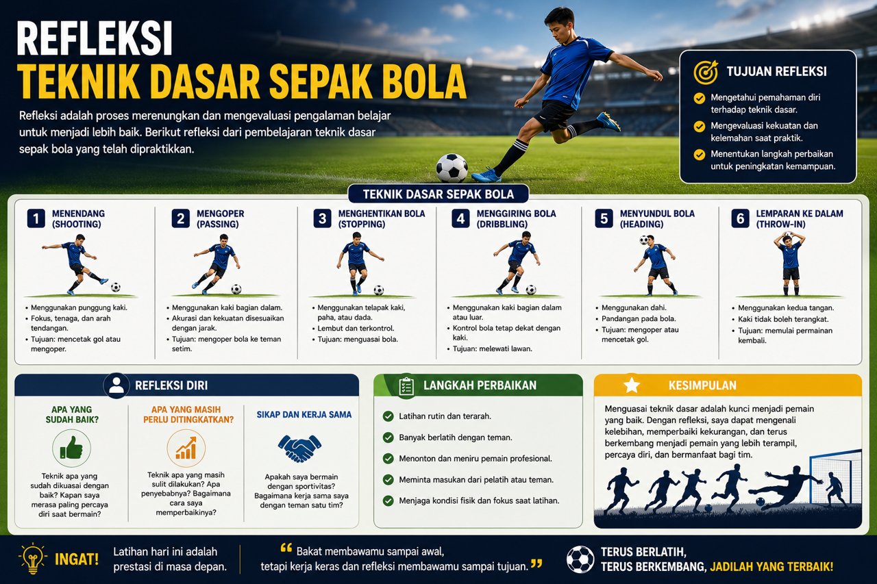 Refleksi Teknik Dasar Sepak Bola