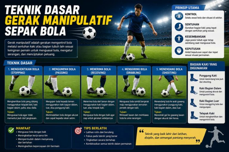 Teknik Dasar Gerak Manipulatif Sepak Bola