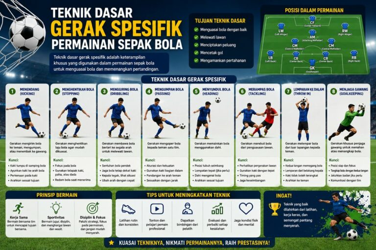 Teknik Dasar Gerak Spesifik Permainan Sepak Bola