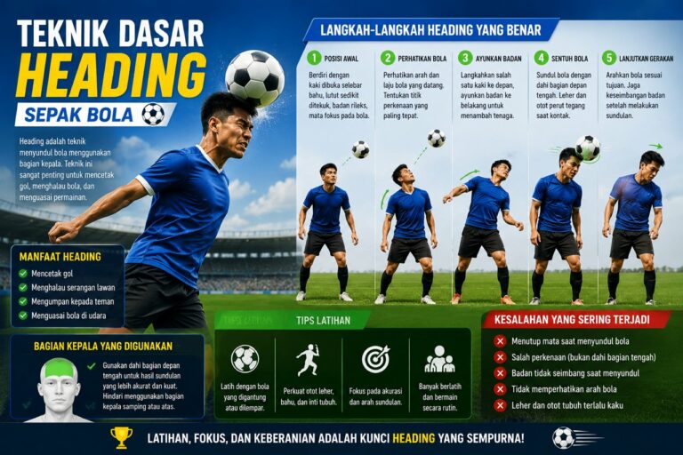 Teknik Dasar Heading Sepak Bola