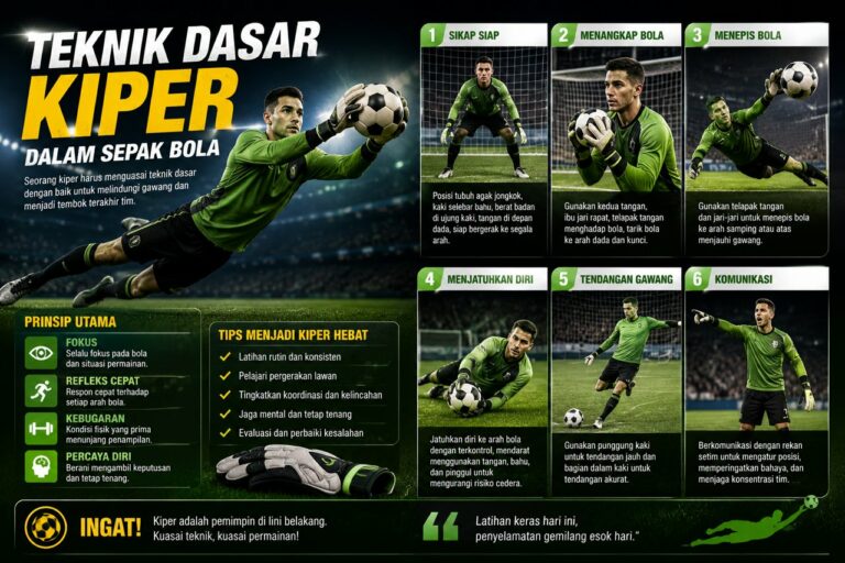 Teknik Dasar Kiper Dalam Sepak Bola