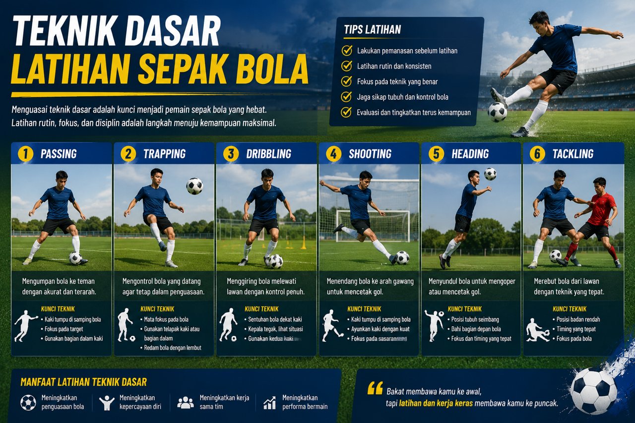 Teknik Dasar Latihan Sepak Bola