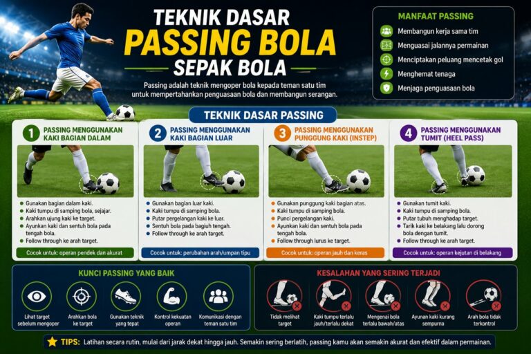 Teknik Dasar Passing Bola Sepak Bola