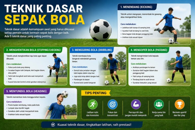 Teknik Dasar Sepak Bola Adalah