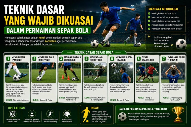 Teknik Dasar Yang Wajib Dikuasai Dalam Permainan Sepak Bola