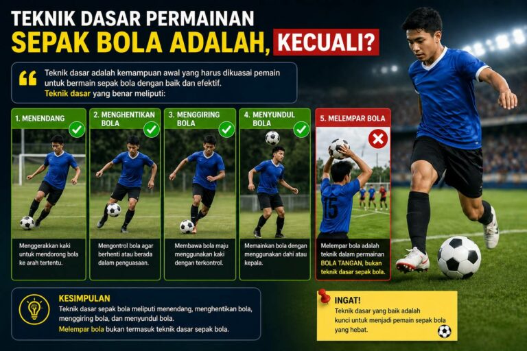 Teknik Dasar Permainan Sepak Bola Adalah Kecuali